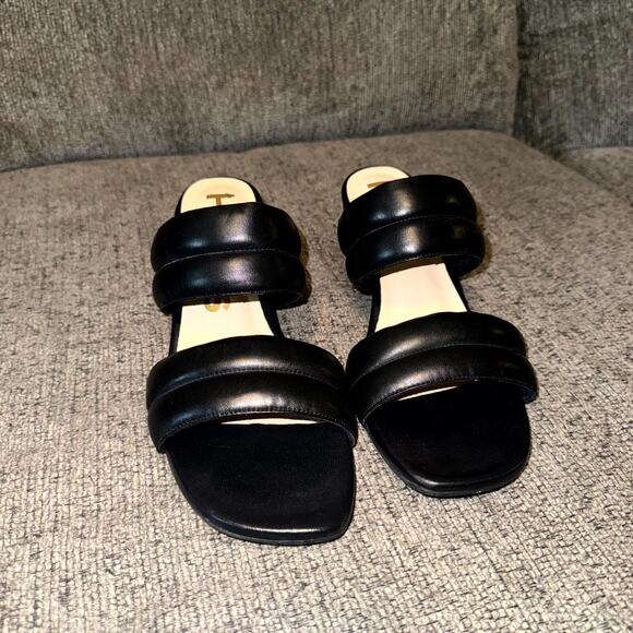 Hush Puppies Leila Slide Sandals Women's US 11 Black Square Toe HW06849-007 - Picture 2 of 6